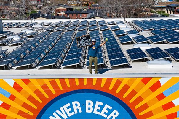 Denver Beer Co.'s solar array