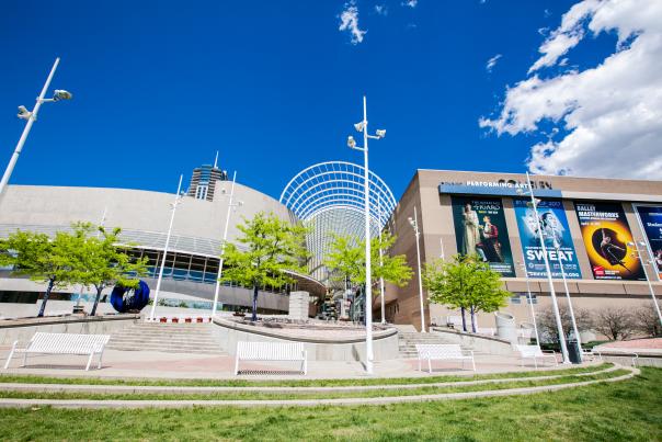 Exterior of the Denver Performing Arts Complex