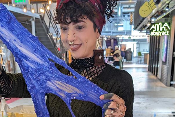 Artists turns trash into art and fashion at Meow Wolf Denver