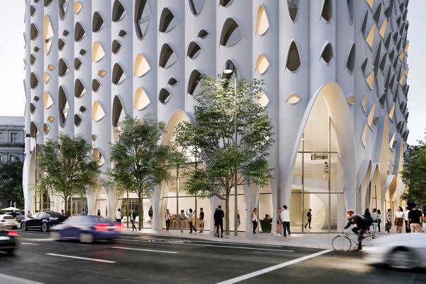 Populus Hotel Exterior Rendering