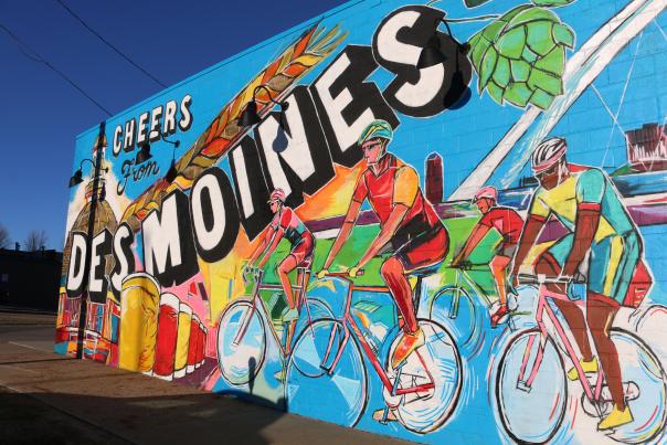Catch Des Moines - Exile Brewing Company - Cheers Mural