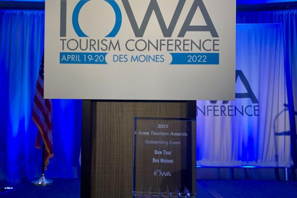 Travel Iowa Award for Outstanding Event Dew Tour Des Moines