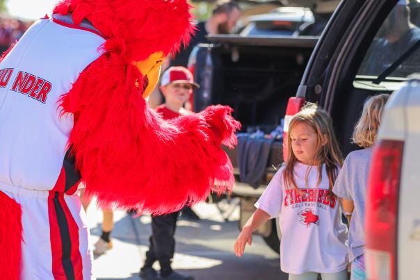 Firebird Mascot Homecoming Parade