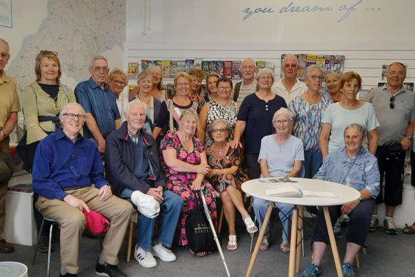 Swiss visitors spend time in Sidmouth