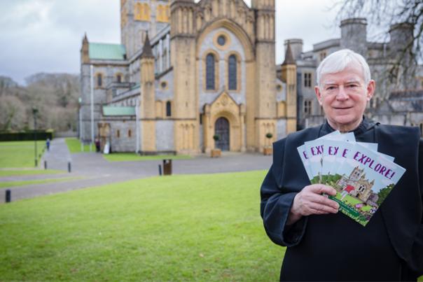 team at buckfast abbey with activity packs