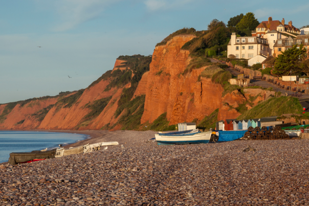 View of budleigh beach