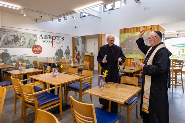 e Abbot’s Way Café Opens Today with Blessing and
Special Book Signing Event