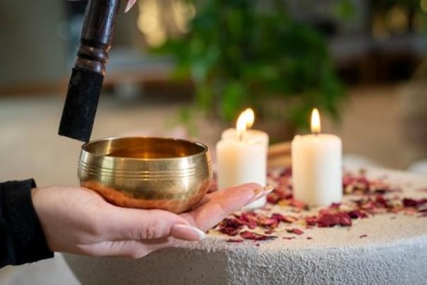 boringdon hall sound bath and yoga break