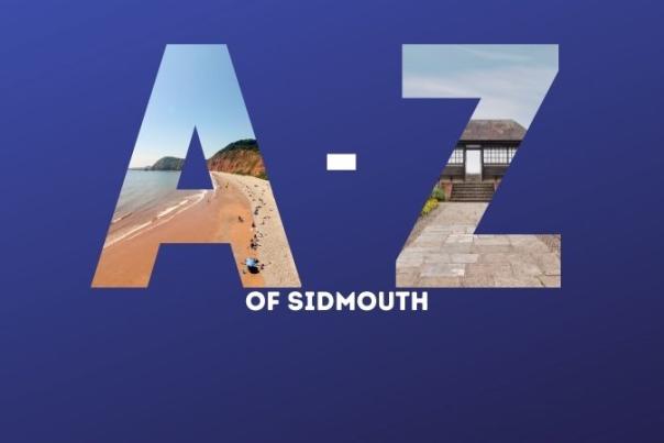 graphic which reads A-Z of Sidmouth