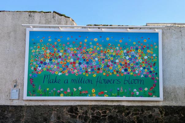 artwork on Sidmouth wallspace