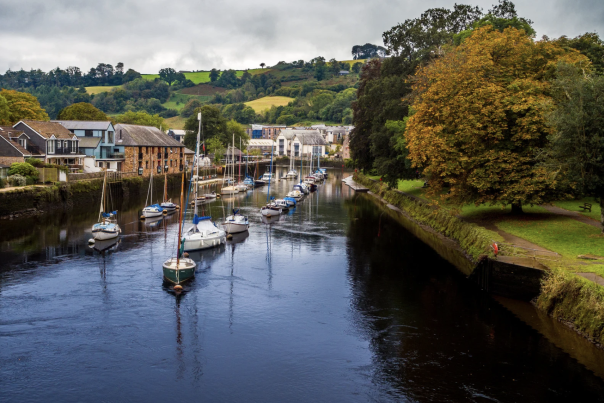 A view of the river dart in totnes
