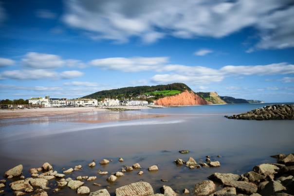 Sidmouth view from water