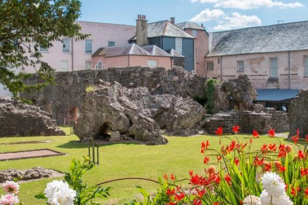 view of garden at torre abbey