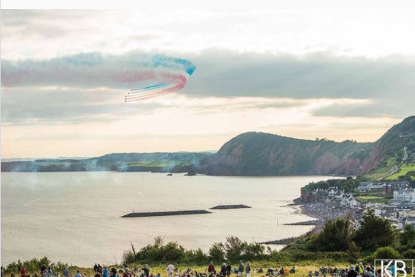 sidmouth with the air show
