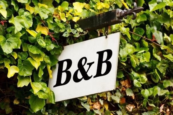 sign that says B&B