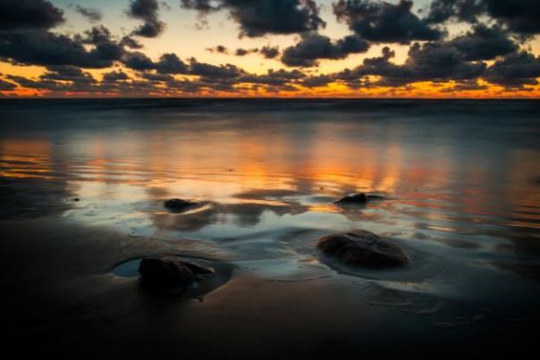 beach at sunset
