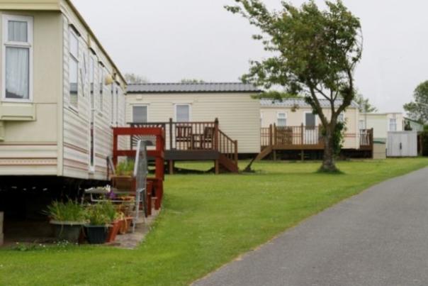 caravans at a holiday park