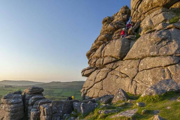 Climbing in Dartmoor