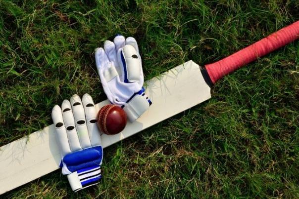 cricket bat and ball