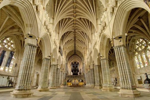 inside Exeter Cathedral