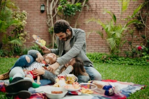 family having a picnic