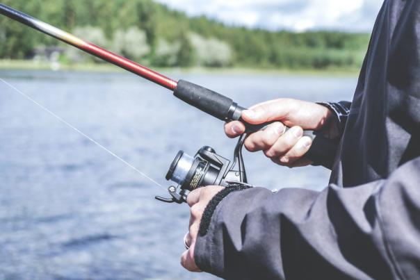person fishing
