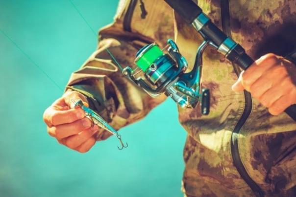 man with fishing rod