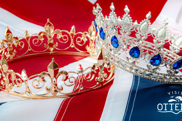 two crowns on a union jack