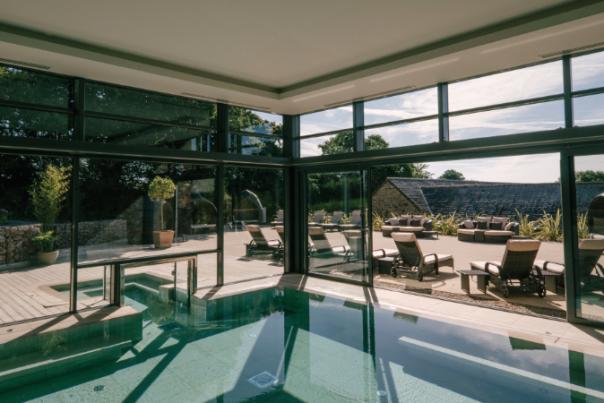 swimming pool at boringdon hall