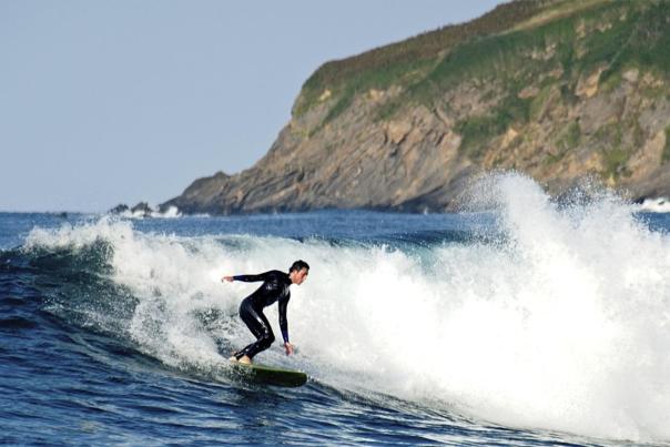 Surfing in Devon