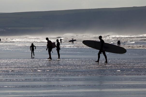 Surfing, Woolacombe, Summer, Beach, North Devon