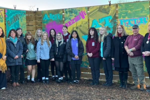 Honiton celebrates unveiling of new artwork created by local school children