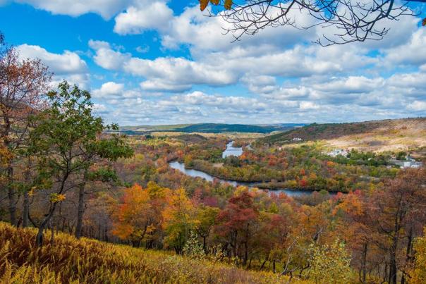 Take in beautiful autumn colors in Lehigh Valley.