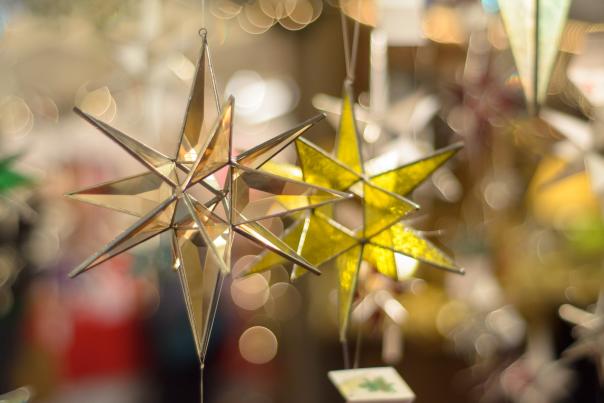 Moravian Star Ornaments for Sale at Christkindlmarkt in Bethlehem, PA
