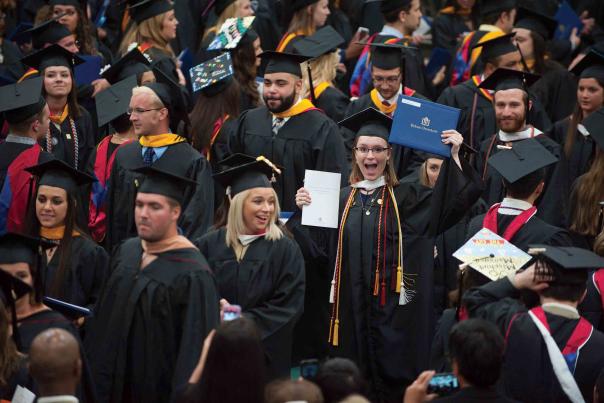 DeSales University graduates celebrate commencement.