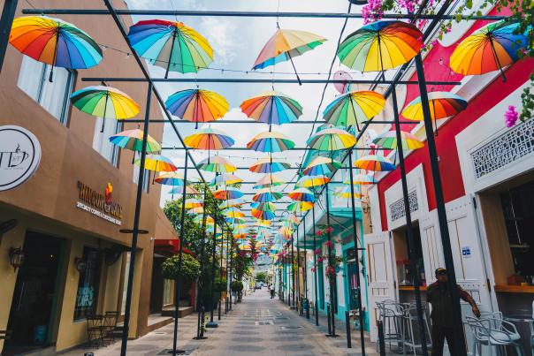 Calle de la Sombrilla en Puerto Plata