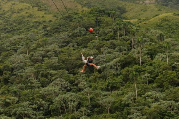 Longest zipline in Hacienda park