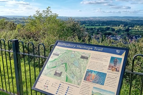 Shaftesbury Heritage Trail at Castle Hill, Dorset
