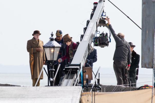 Wonka filming in Lyme Regis