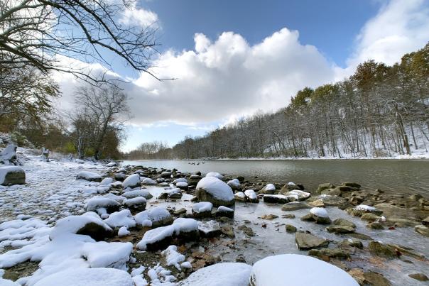 Scioto Park in the Winter
