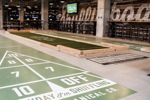 Pins Mechanical Shuffleboard