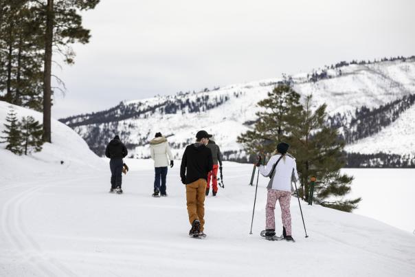 Snowshoeing at Vallecito Nordic Ski Club Area During Winter | Ben Brashear | Visit Durango