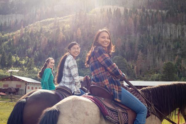 Horseback riding at Bear's Ranch