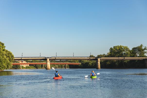 Kayaking on the confluence