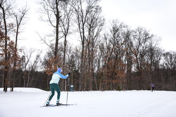 Cross country skiing at Tower Ridge