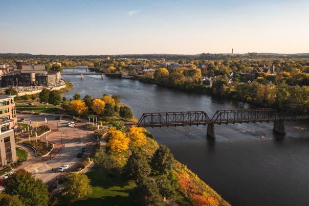 Phoenix Park Bridge Drone Shot