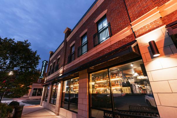 the exterior of jr neighbors at night