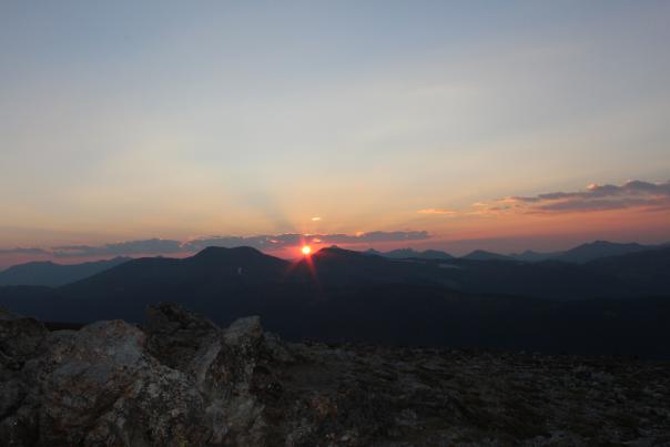 Sunset at Alpine Ridge Trail
