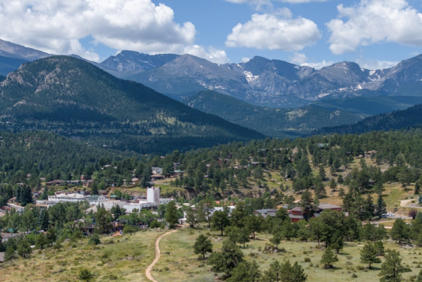 estes park from the knoll