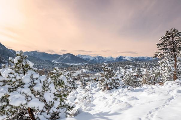 Town of Estes Park winter